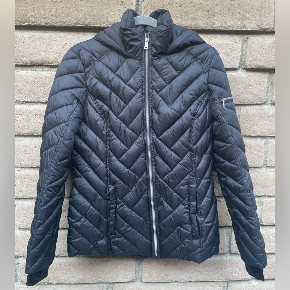 Nautica Black Quilted Puffer Jacket Size Medium
